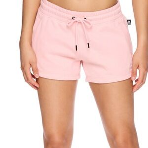 Reebok Pink Drawcord Athletic Relaxed Shorts Fleece Women’s XXXL pockets